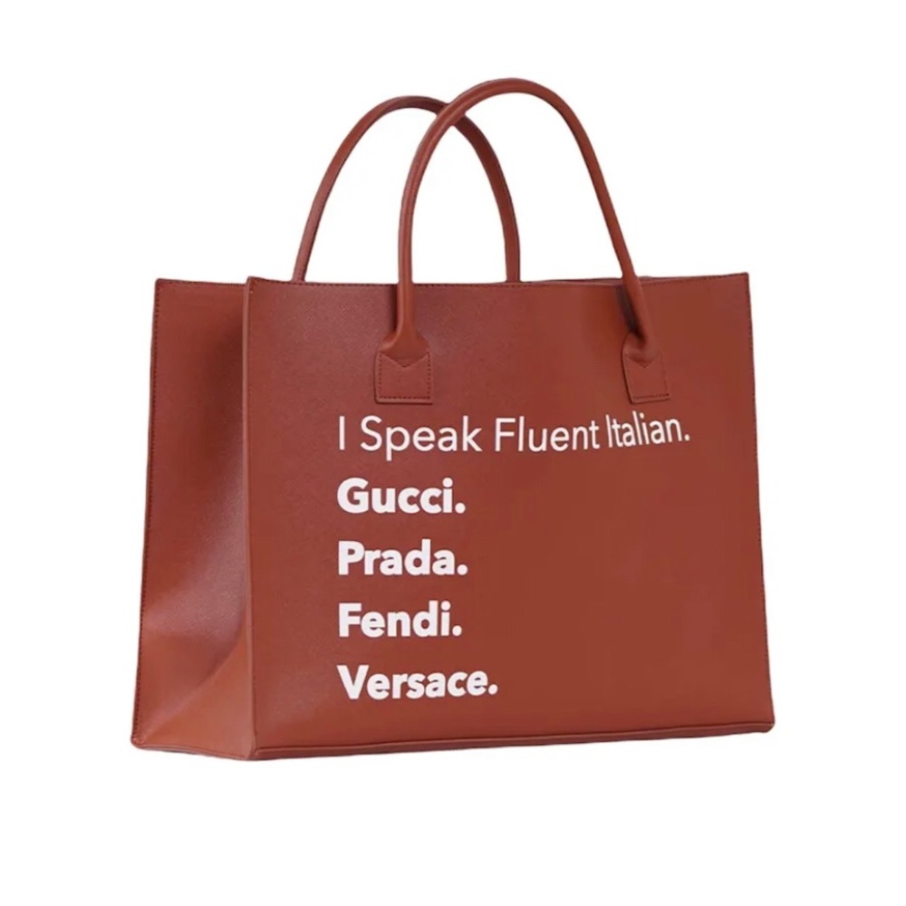 Designer oversized tote bag